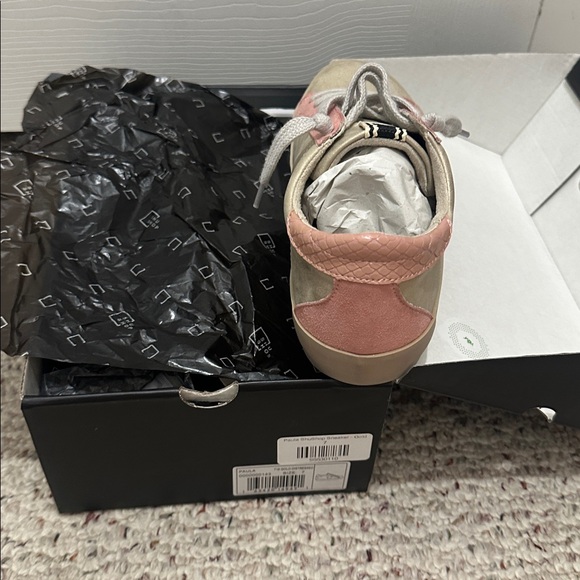 ShuShop Pink and Gold Women's Sneakers - Picture 3 of 3